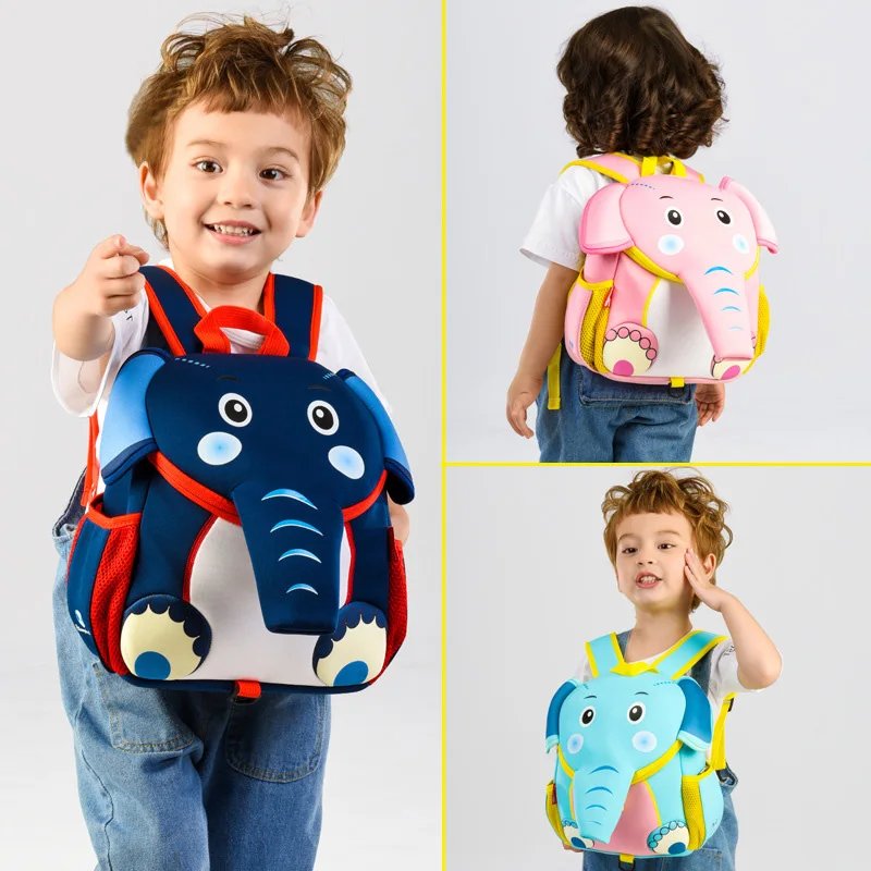 

Baby Harness Backpack Toddles Anti-lost Bag Infant Animal ELEPHANT Design Satchel Kindergarten Bags Preschool Kids