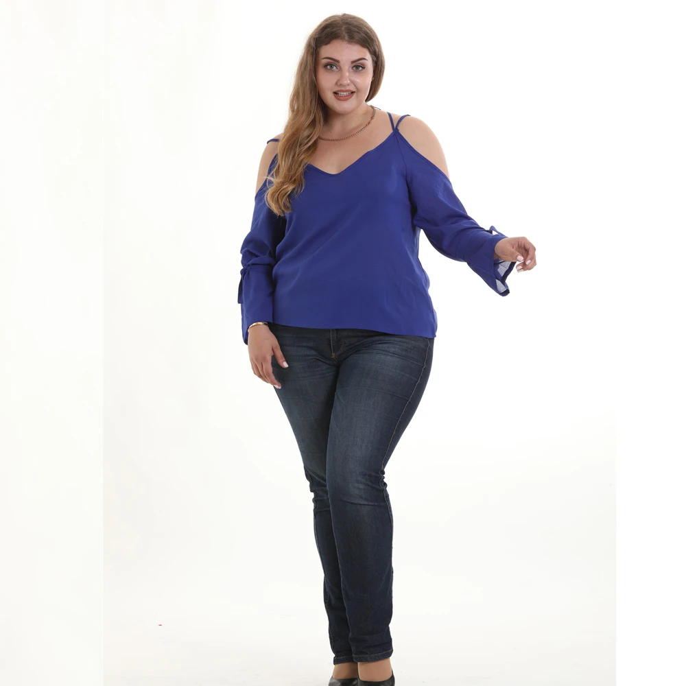 Топы размера плюс 6XL 5XL Винтажные Футболки с длинным рукавом шифоновые футболки