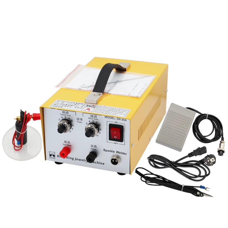 DX-30A сварочный лазер точечная сварка хороший импульсный точечный сварочный агрегат 200 Вт ювелирный сварочный аппарат Золото Серебро Платина