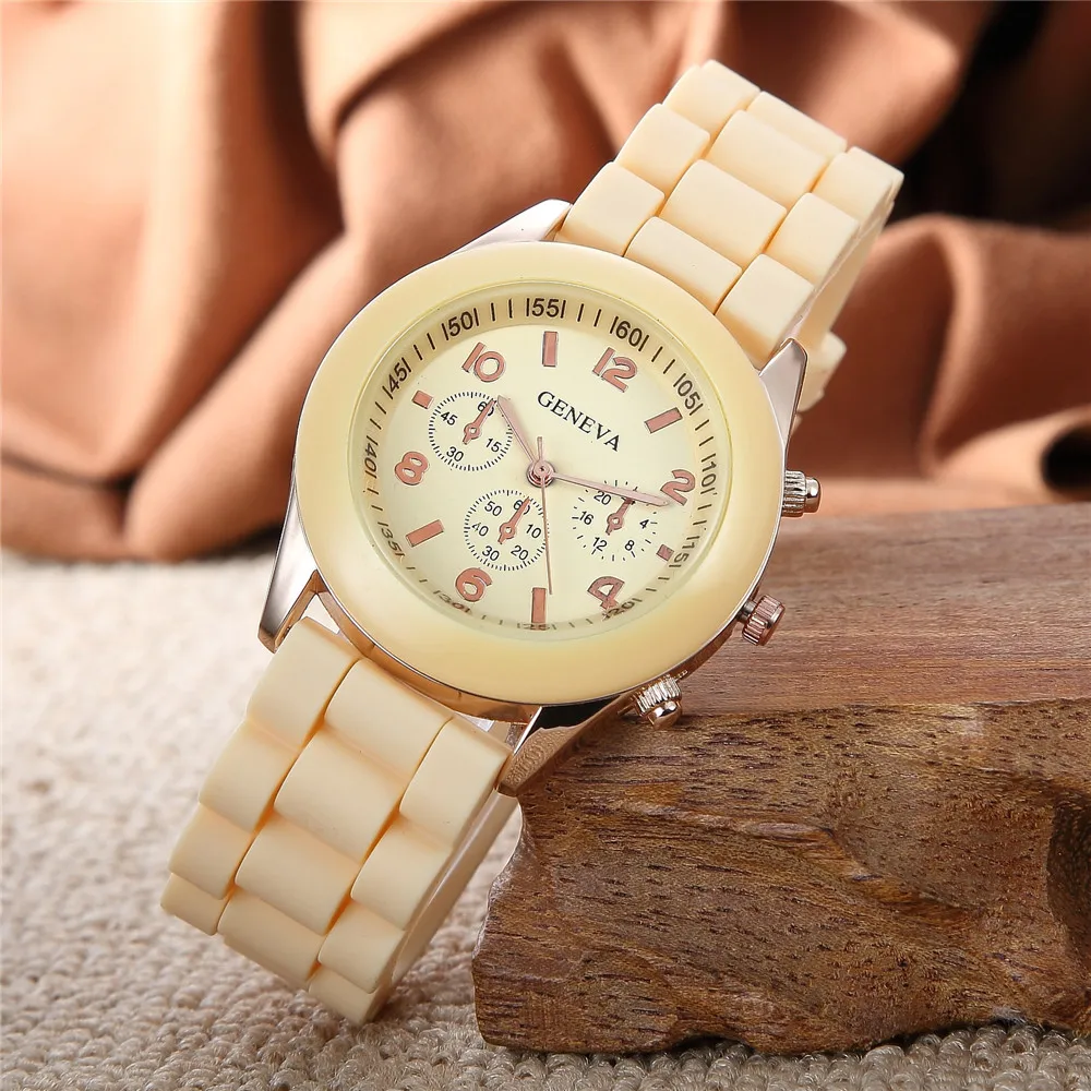 Простые детские часы для мальчиков желеобразные цветные модные студенческие