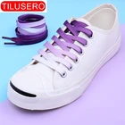 Плоские шнурки 95 см с градиентом цвета, меняющие цвет, для обуви с радужным принтом, повседневные цветные шнурки для холщовые шнурки