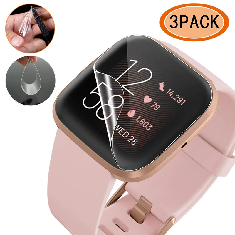 Мягкая термополиуретановая Защитная пленка для Fitbit Versa 2 3 гибкая с максимальным