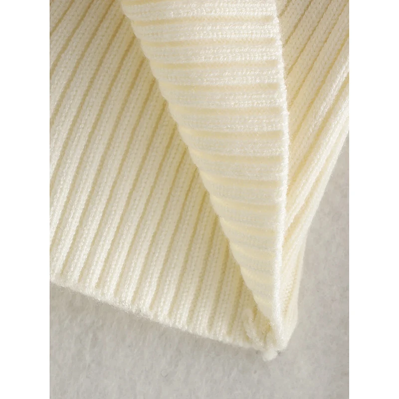 

Nice Pop Solid Turtleneck Backless Sexy Sweater Bandage Bow Knitted Pullover Long Sleeve Cute Casual Knitwears Spring-Autumn Top