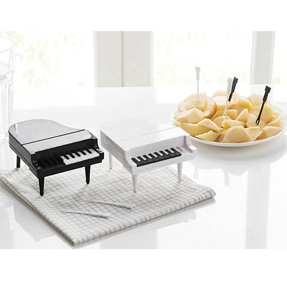 Оригинальная клавиатура для пианино вилка фруктов пластиковая торта кухонные