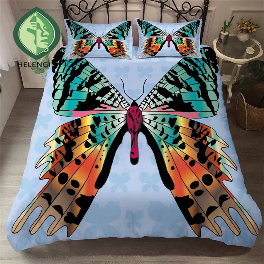 

Комплект постельного белья HELENGILI 3D с принтом в виде бабочки, пододеяльник, Комплект постельного белья с наволочкой, детской кроватки
