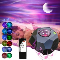 laser starry sky projector galaxy star projector aurora north night light with remote bluetooth for bedroom decor christmas gift