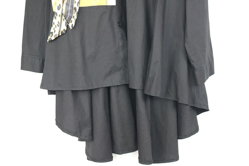 Необычная женская блузка с бантом корейская мода плиссированная принтом