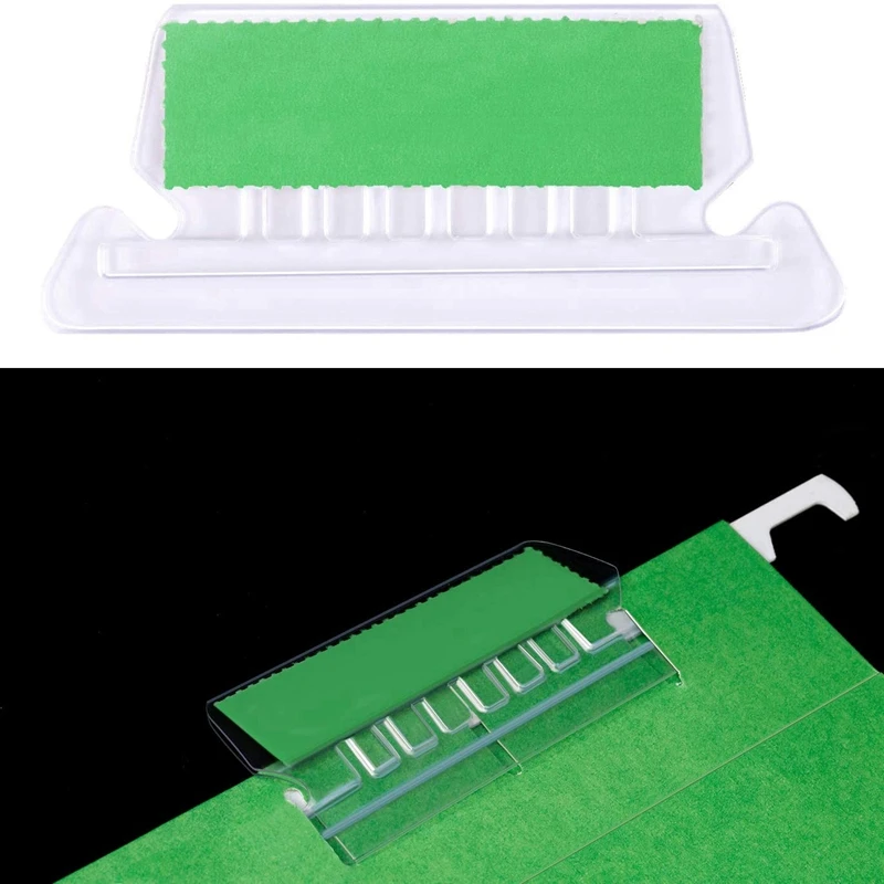 

120 Sets File Document Tabs 2 Inch Hanging Folder Tabs and Multicolor Inserts for Quick Identification of Hanging Files