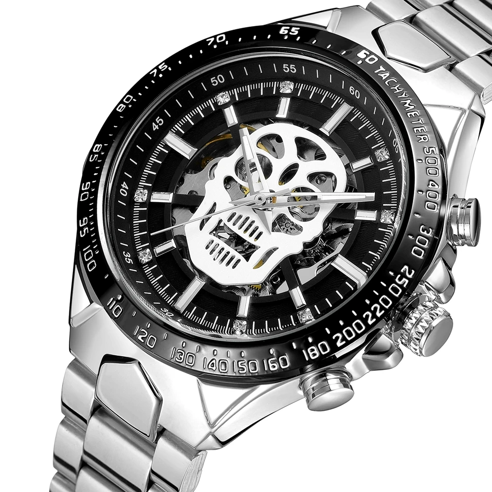 

FORSINING Fashion Wristwatches Men's Hollow Out Skeleton Luminous Auto Mechanical Watches Gift Box Free Ship
