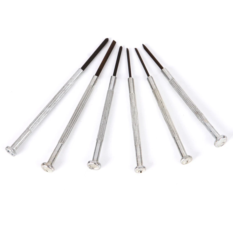 6Pcs Precision Mini Screwdriver Set For Watch Glasses Repair A3 Steel Nickel Plated Multifunction Protable Kit New | Инструменты