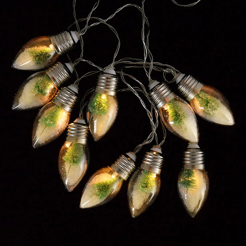 

10 LED Christmas Bulbs Decoration Fairy String Lights New Year Wedding Xmas Party Lamp Lighting Decor 1Pc (No Contain Batteries)