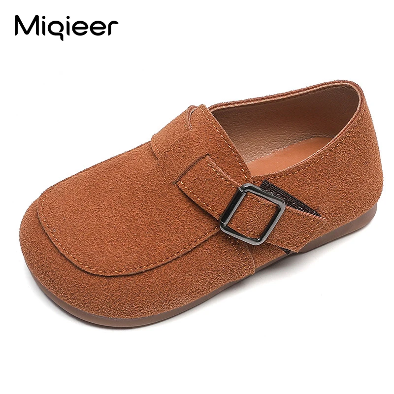

Miqieer весенние повседневные туфли для мальчиков, детские дышащие мягкие Нескользящие лоферы в Корейском стиле из искусственной кожи, для дев...