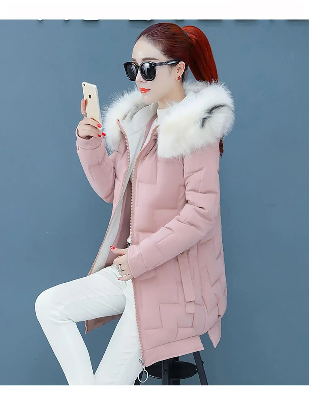 PinkyIsBlack модный легкий мех зимняя куртка для женщин с хлопковой подкладкой теплое толстое Женское зимнее пальто Длинная Парка женская куртка