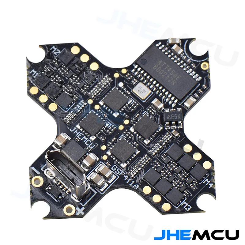 JHEMCU-CONTROLADOR DE VUELO GSF411A MPU6000 F411, blheli 5A, 4 en 1, ESC, 5,8G, 40CH, 200mW, AIO 1-2S, 25,5x25,5mm, para Drones FPV, piezas DIY-2