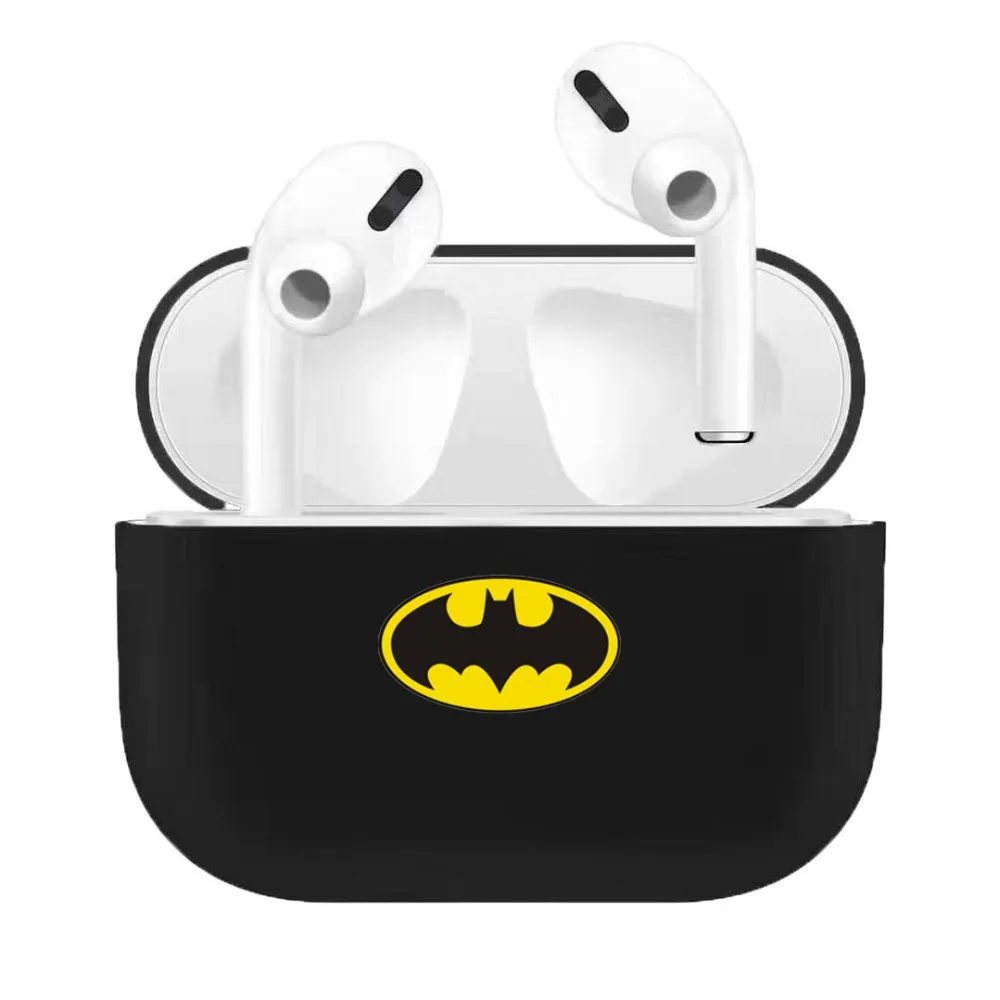 3D с анимационным принтом Marvel Железный человек Superman Spiderman Batman Беспроводной наушники силиконовый чехол для Apple AirPods pro 3 гарнитура чехол - Цвет: B