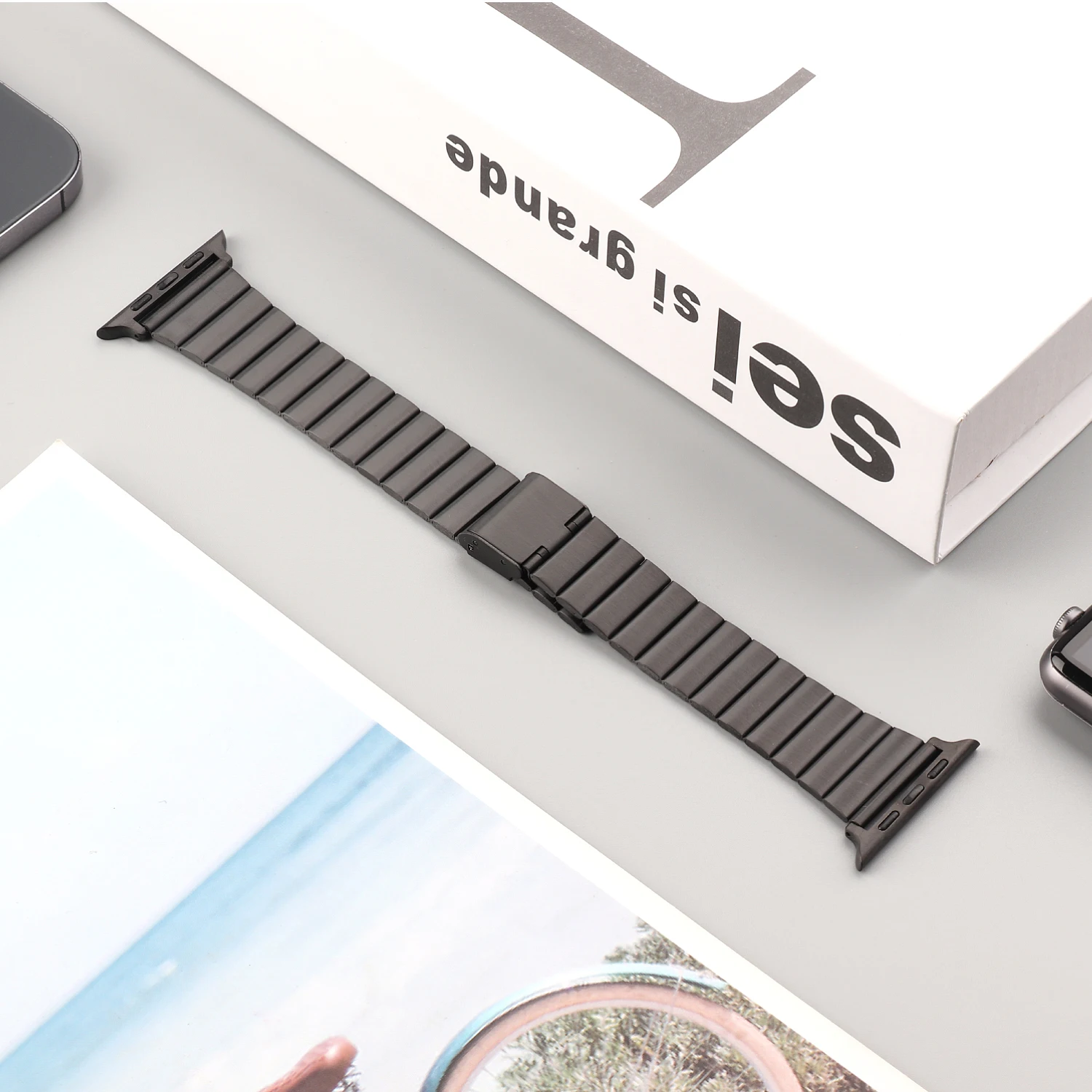 

Metal Strap For Apple watch band 44mm 40mm 42mm 38mm stainless steel bracelet iWatch Series 7 3 4 5 6 se 41mm 45mm Watchbands