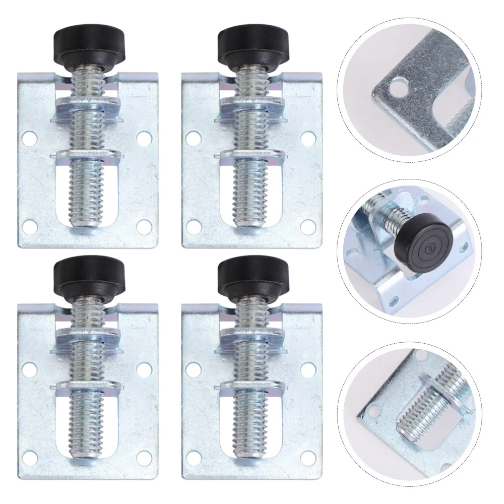 

4pcs Screw Furniture Adjustable Cabinet Legs Steel Table Sofa Metal Leveling Feet Corner Bracket Floor Protection Hardware