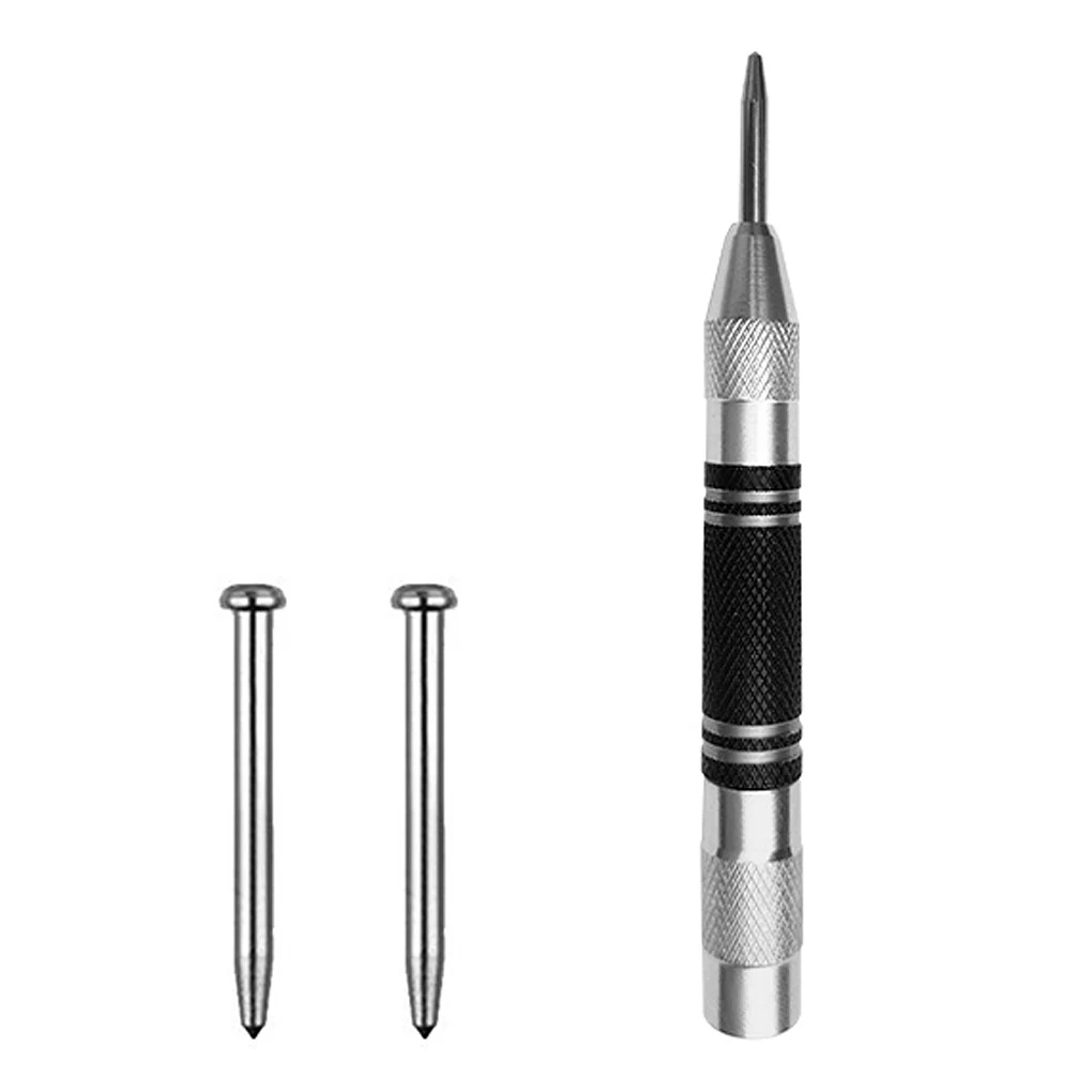 Automatic Center Pin Spring Loaded Mark Punch Tool Wood Indentation Woodworking Bit Portable Non-slip Puncher | Инструменты