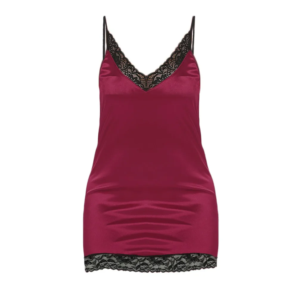 Wine Red Плюс размер 5XL прозрачное сексуальное женское белье кружевное Кукольное платье одежда для сна нижнее белье для детских кукол пеньюар сорочка - Цвет: Wine Red