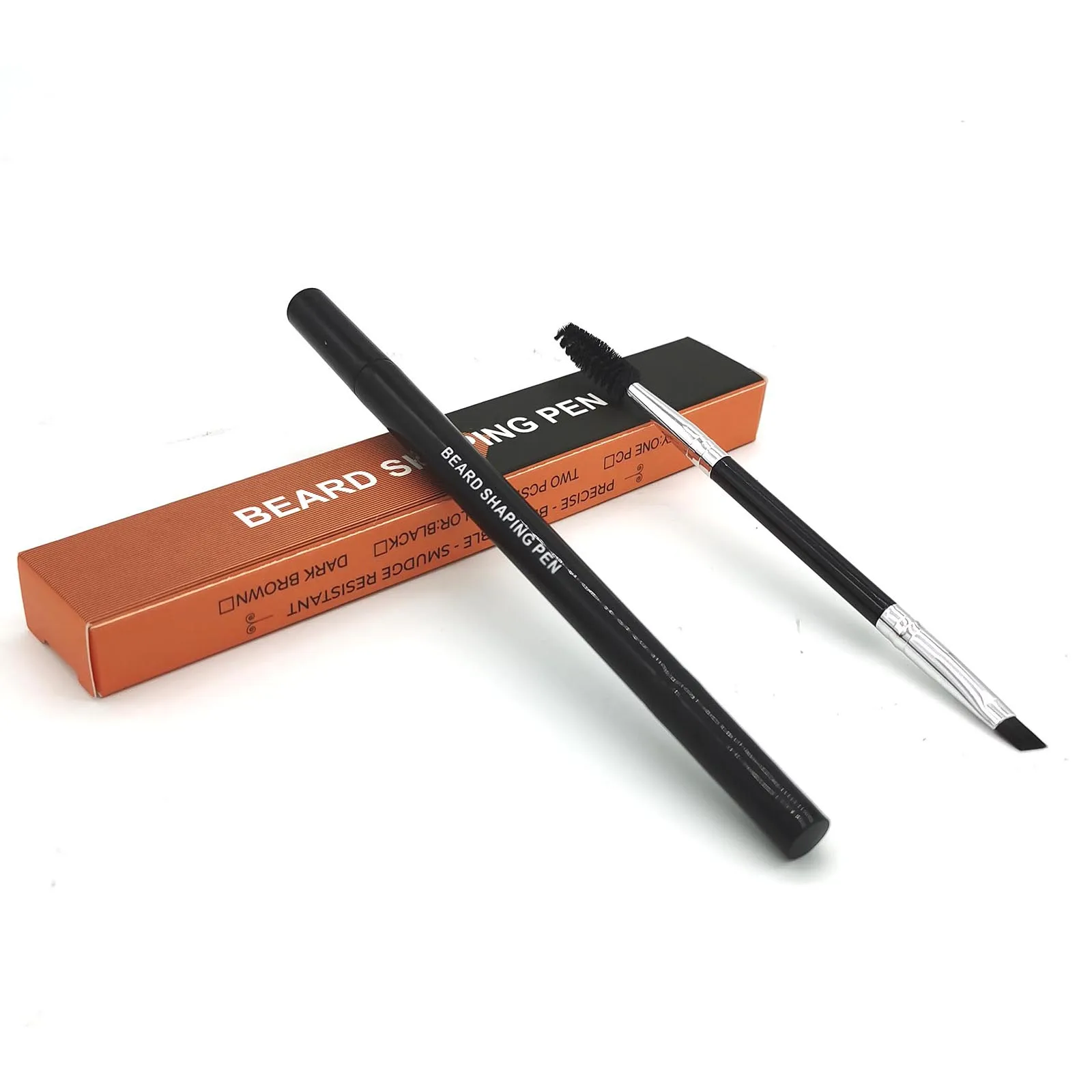 

2-in-1 Beard Pencil Filler Set for Men Beard Patchy Mustache Filling Pen Two-Headed Brush Mustache Repair Styling Accessories