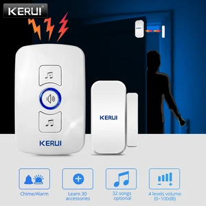 KERUI M525 32 Songs Optional 500ft Door Chime Home Security Welcome Wireless Doorbell Smart Doorbell Alarm LED light