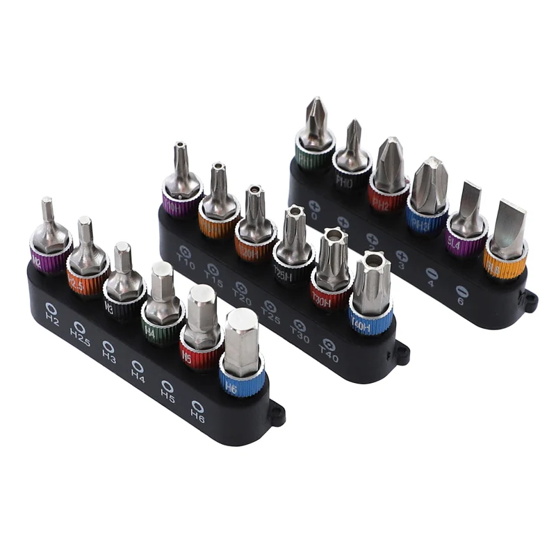 Набор наконечников для отверток 1/4 дюйма 6 35 мм 30 биты шестигранных Phillips Torx с