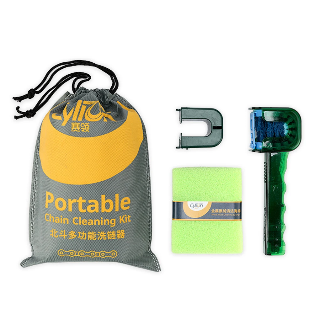 Многофункциональный очиститель велосипедной цепи Набор щеток для мойки горных