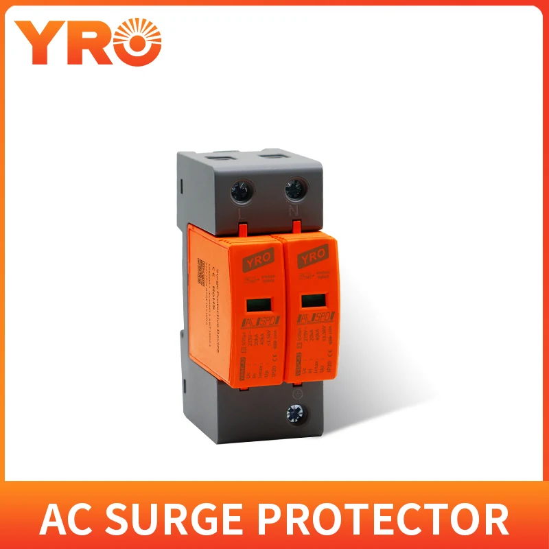 

AC SPD 20KA~40KA 385V 1P 2P 3P 4P House Surge Protector protection Protective Low-voltage Arrester Device