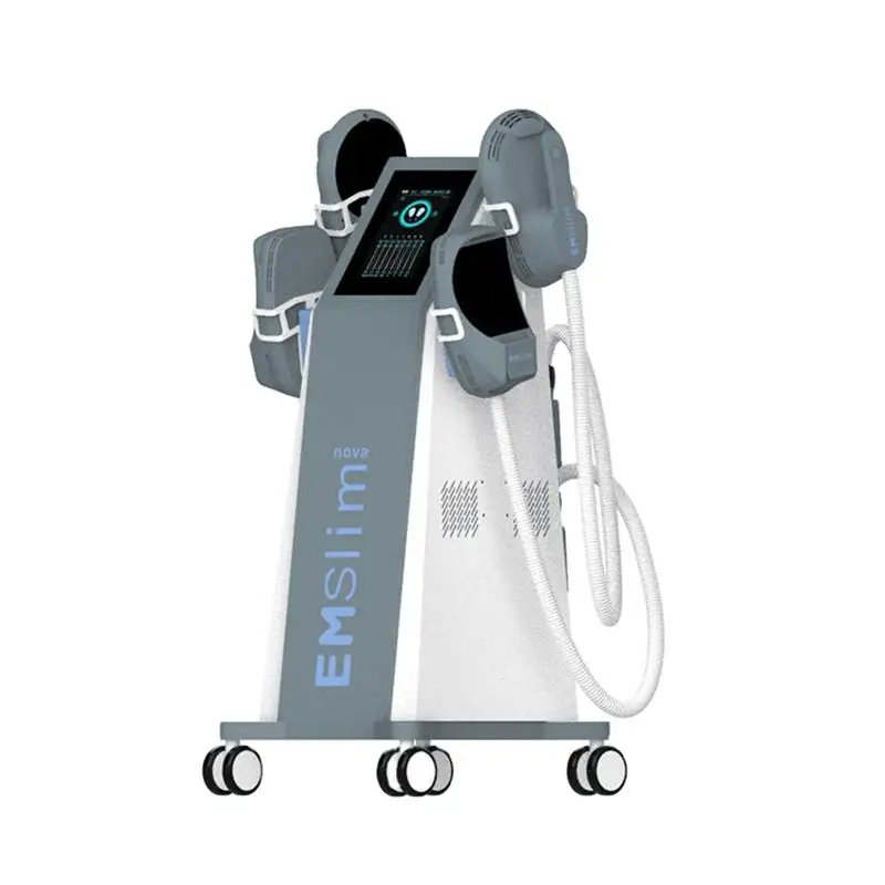 

Тренажер EMSlim для коррекции фигуры, устройство для стимуляции мышц и фитнеса, аппарат для похудения, с 4 RF ручками