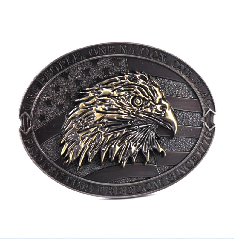 Пряжка для ремня унисекс металлическая с орлом в западном стиле |