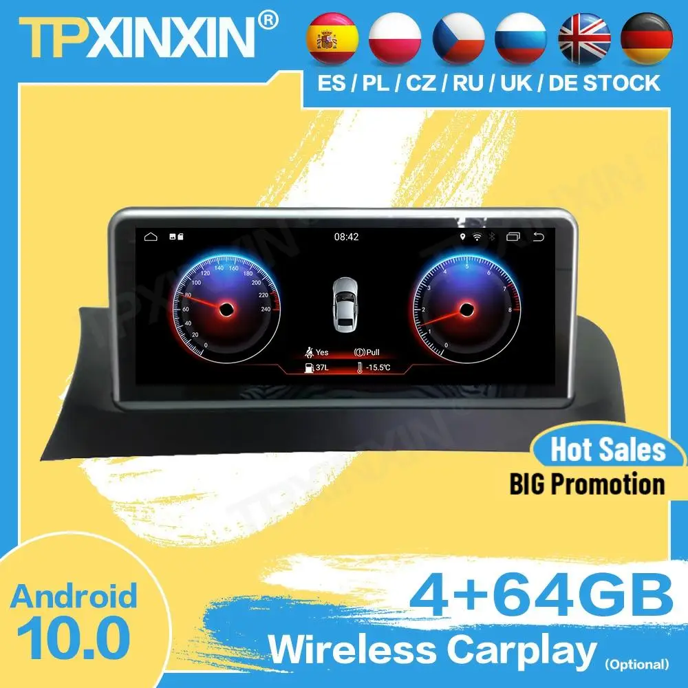 

Автомагнитола 2 Din, стерео, с экраном, Bluetooth, Android, для BMW X3 2008, GPS-плеер, навигация, автомагнитола