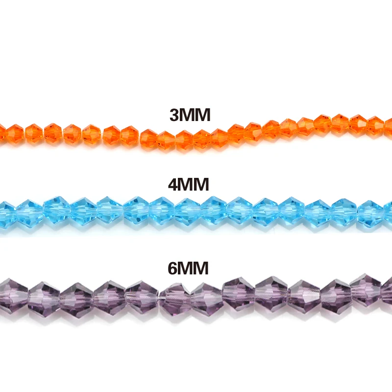 Бусины из хрусталя для браслетов сделай сам стеклянные бусины-Биконусы с