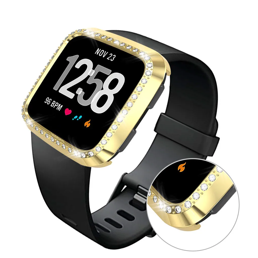 Защитный чехол, роскошный Кристальный Чехол для Fitbit versa/Lite, сменная пленка для смарт-часов, защитный чехол, ультра-тонкий, 19Jul