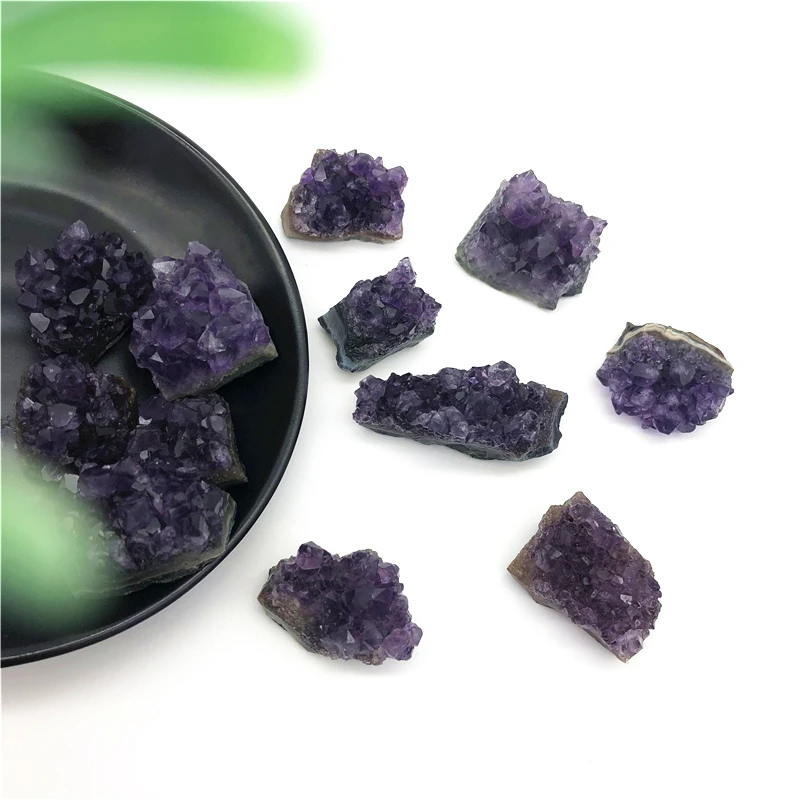 1 шт. натуральный парагвайский аметистовый геодезический кристалл Кварцевый