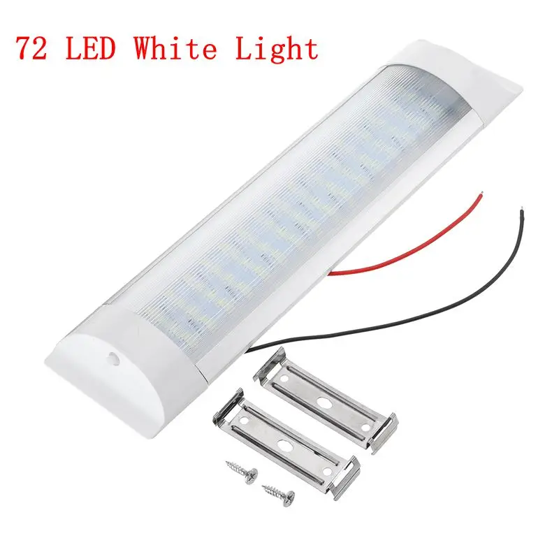 

Car Interior Led Light Bar 10W 72 LED White Light Tube with Switch for Van Lorry Truck RV Camper Boat