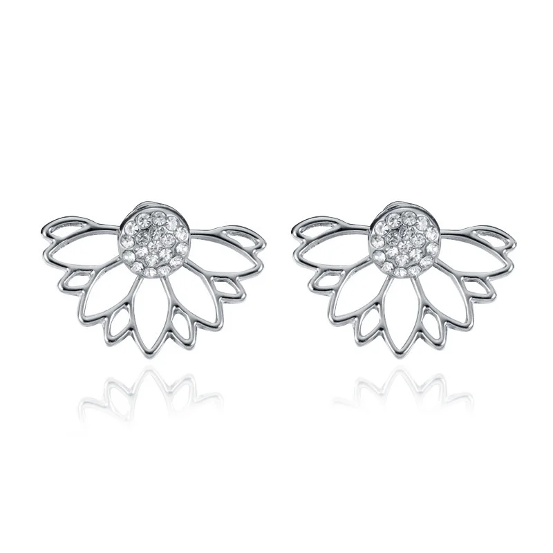 

Sunflower Stud Earrings For Girl Korean Design Irregular Mesh Earrings Women Simple Fashion Wedding Jewelry Accessories