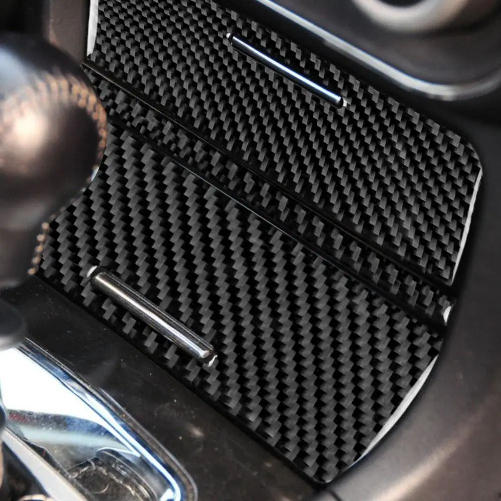 Carbon Fiber For Mitsubishi Lancer GT GTS 2010-2015 Central Control Storage Cover Glove Box Panel Sticker Trim Car Accessories