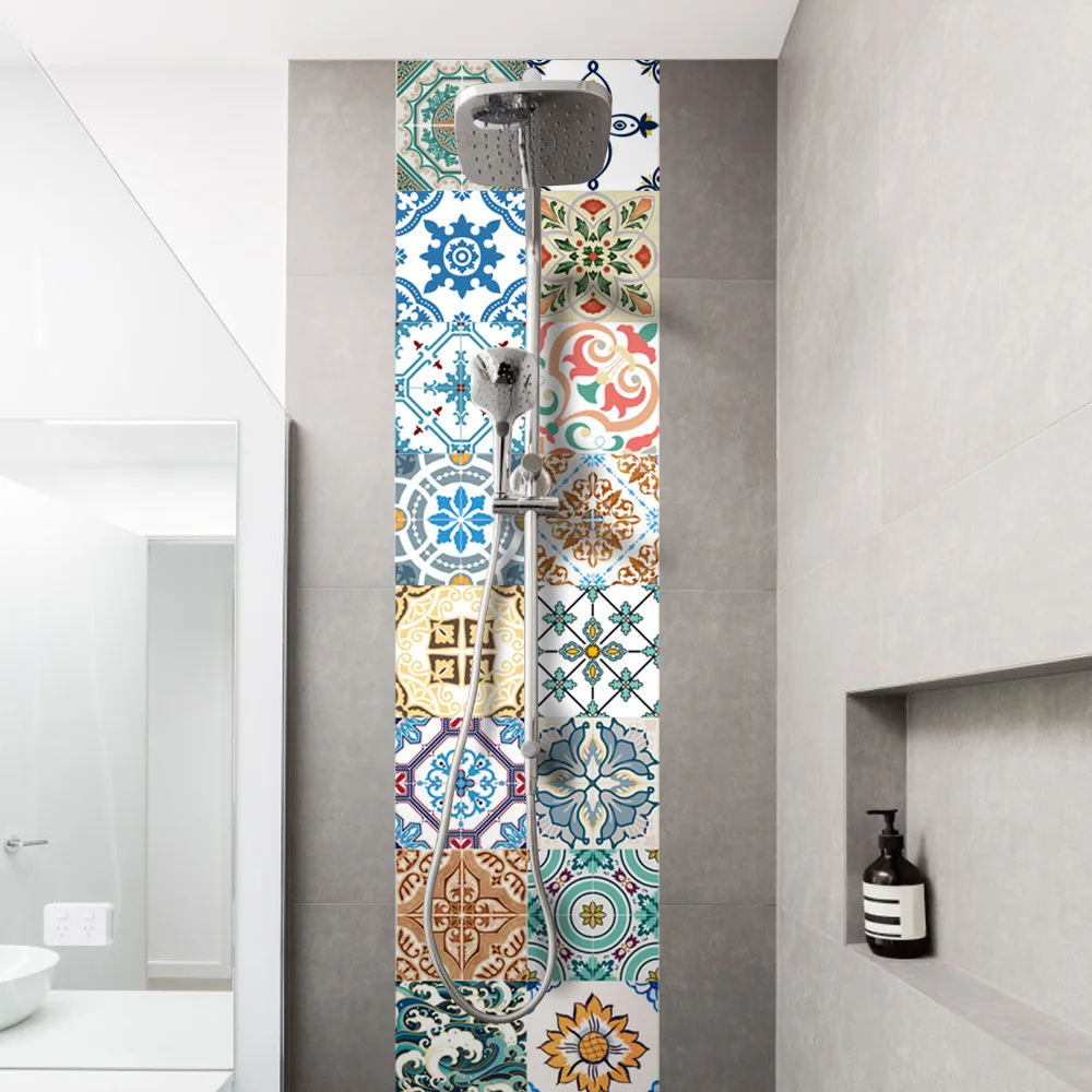 5 шт./компл. утолщенная твердая керамическая плитка мандала наклейка на стену