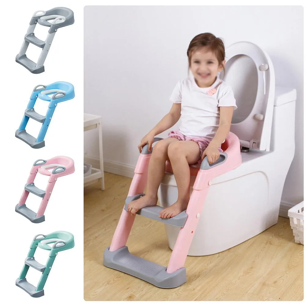 

Toilet Seat Potty Training Seat Urinal For Boys Folding Chair Stool Staircase Toilet Ladder For Baby Toddler Girl Safe Potties