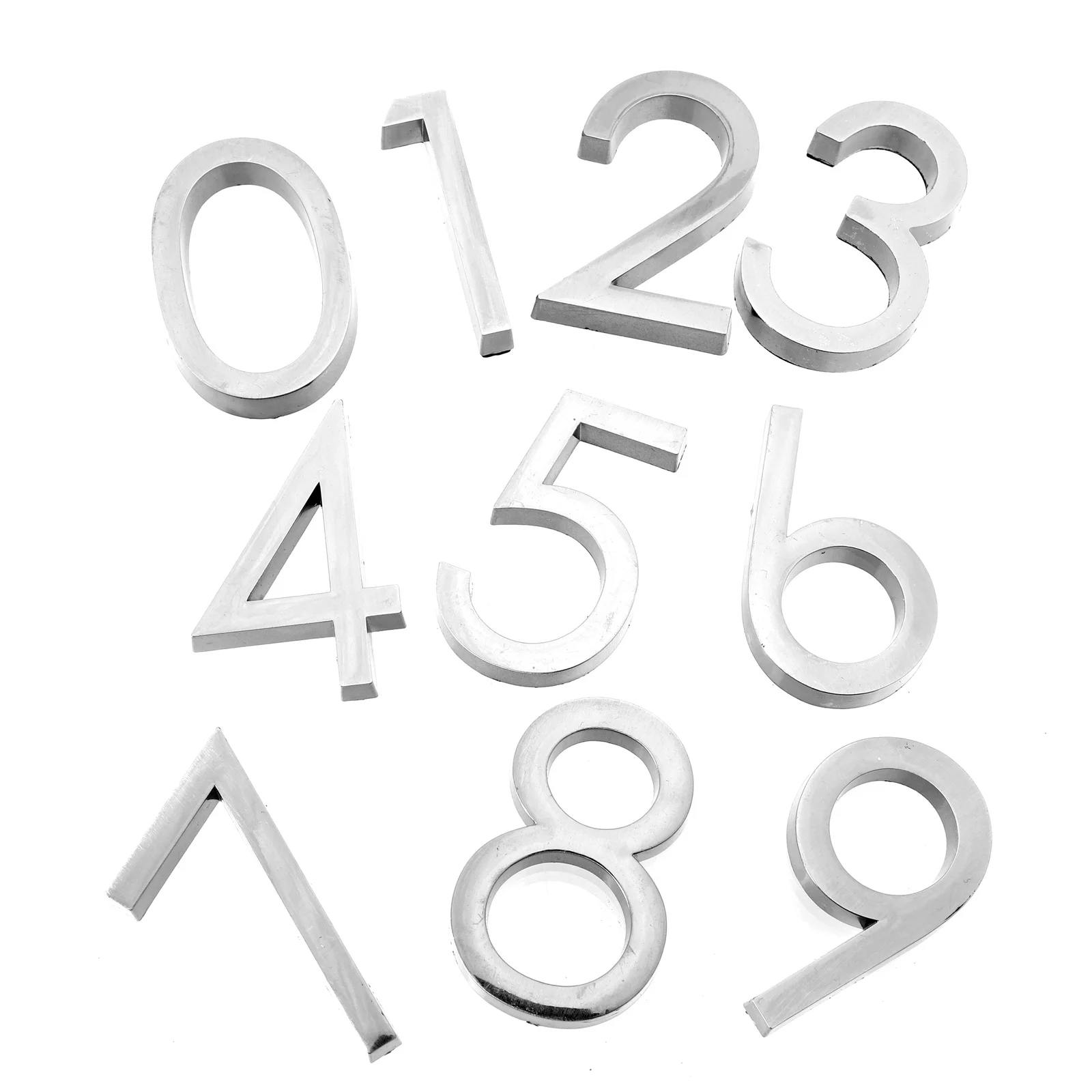 

10pcs Practical Door Number Stickers Room Address Number Door Plate House Number Plaque