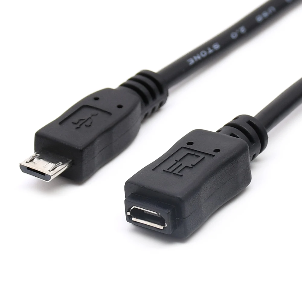 

50cm 150cm Micro USB 2.0 5Pin Male to Female extension Cable Full Pin Connected for Tablet & Phone & MHL & OTG Extension