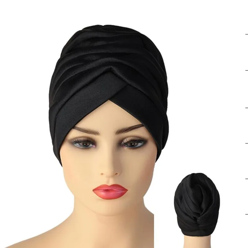 

Однотонная коса, тюрбан, шляпа, Арабская повязка на голову, шарф, готовая к носке шапка под хиджаб, мусульманский головной убор, Женская внут...