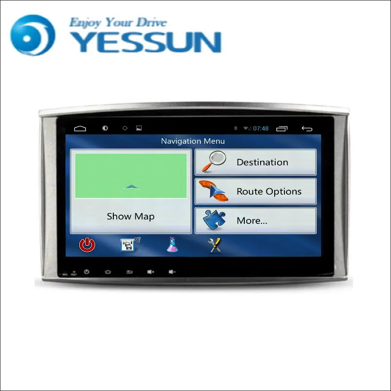YESSUN для Toyota Land Cruiser 100 Android Автомобильная магнитола мультимедийное радио