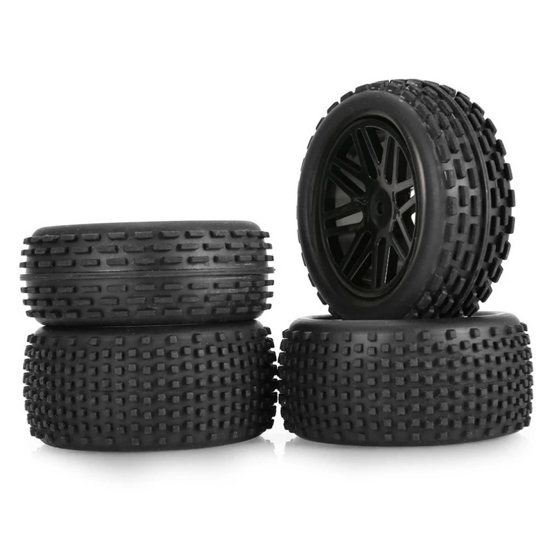 4 Uds 86mm neum&aacute;ticos neum&aacute;tico de rueda para Wltoys 144001 124019 RC 104001 Actualizaci&oacute;n de coche piezas 1/10 de 1/12 Escala de 1/14 fuera de la carretera Buggy-1