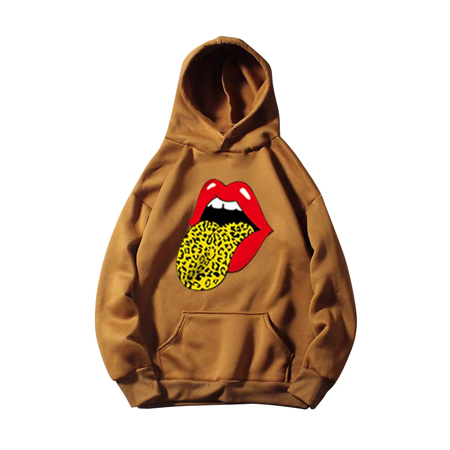 Women Fleece Hoodies Lady Streetwear Sweatshirt Female White Black Winter Warm Hoodie Outerwear