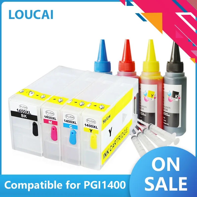 

Refill PGI-1400 PGI 1400XL Ink Cartridge compatible for Canon maxify MB2040 MB2140 MB2340 MB2740 ink cartridges Printers
