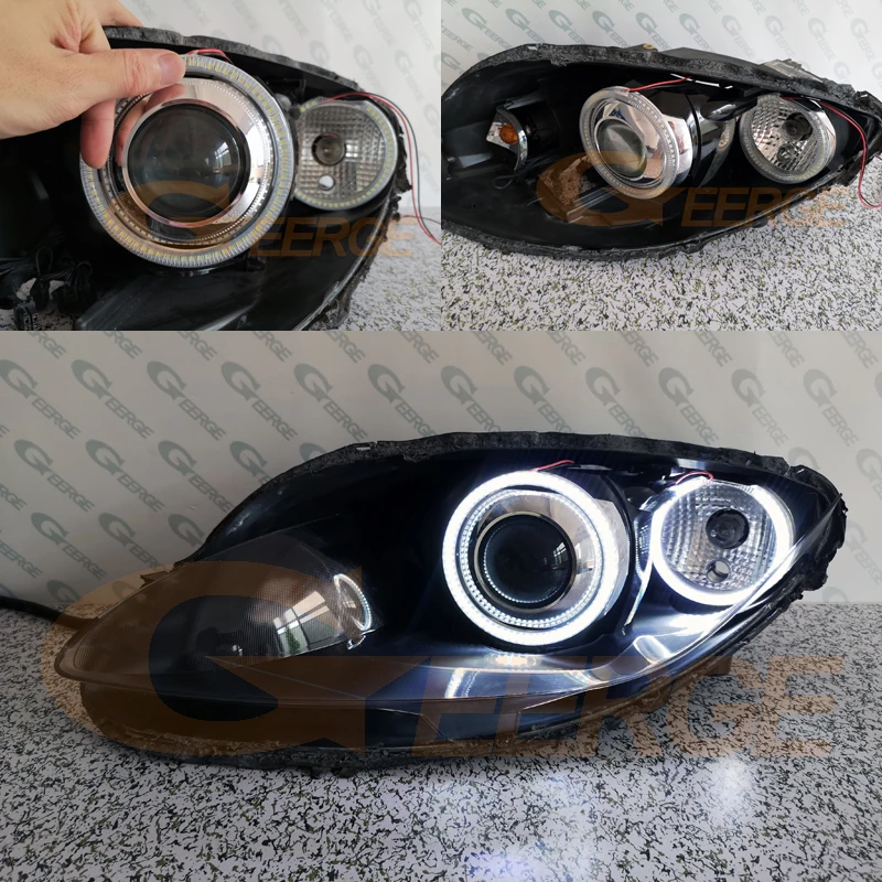 Для SEAT TO светодиодный O Mk3 5P 2005-2009 ксеноновая фара отличное Ультра яркое освещение smd светодиодный ангельские глазки Halo Кольцо Комплект