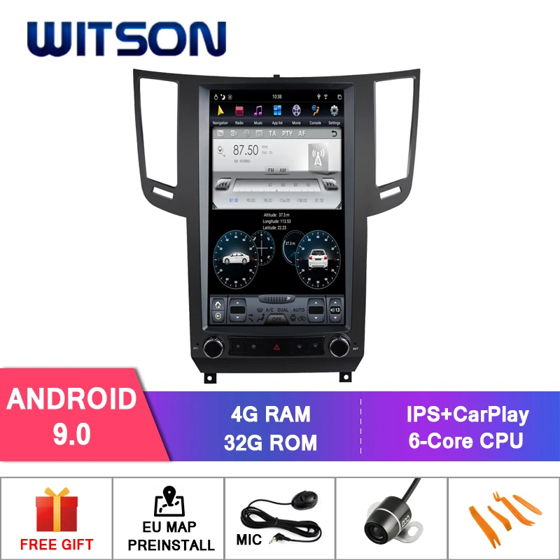 

WITSON Android 9.0 TESLA FOR INFINITI QX70 2013-2016 4GB 32GB GPS NAVIGATION STEREOVERTICAL