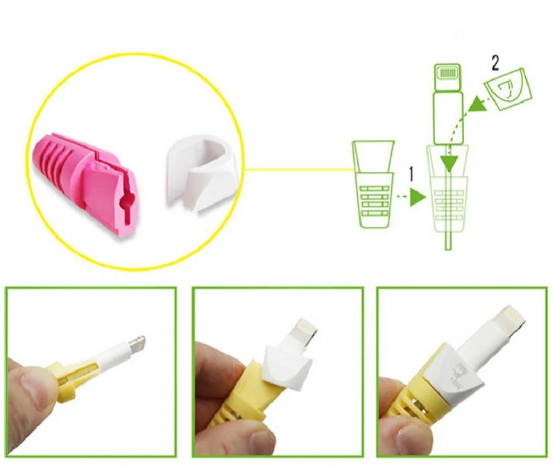 Защита кабеля USB зарядное устройство линии передачи данных крышка рукава для