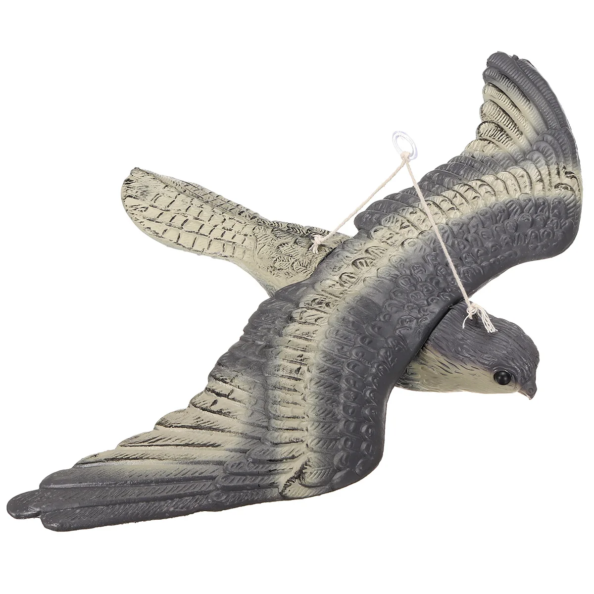 Fake Flying Falcon Hawk Bird Hunting Decoy Deterrent Scarer Garden Hanging Decor Plastic Material Outdoor Yard Home | Дом и сад
